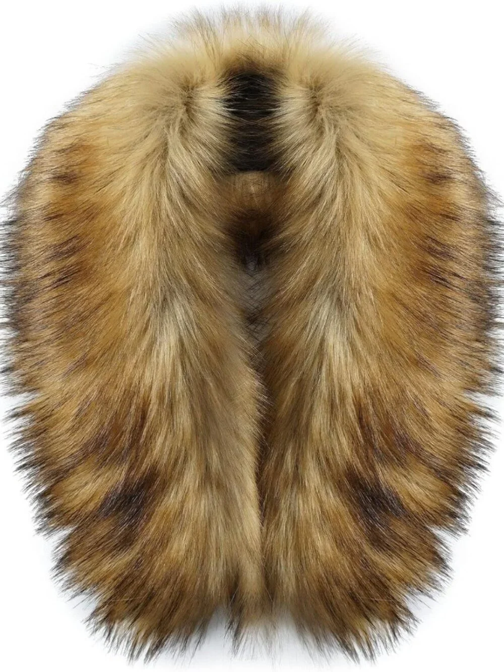 Cozy Faux Fur Collar Detachable Hood Trim Neck Warmer Scarf Shawl Wrap for